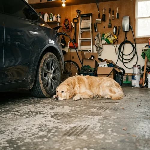Tesla Model Y charging with Wall Connector